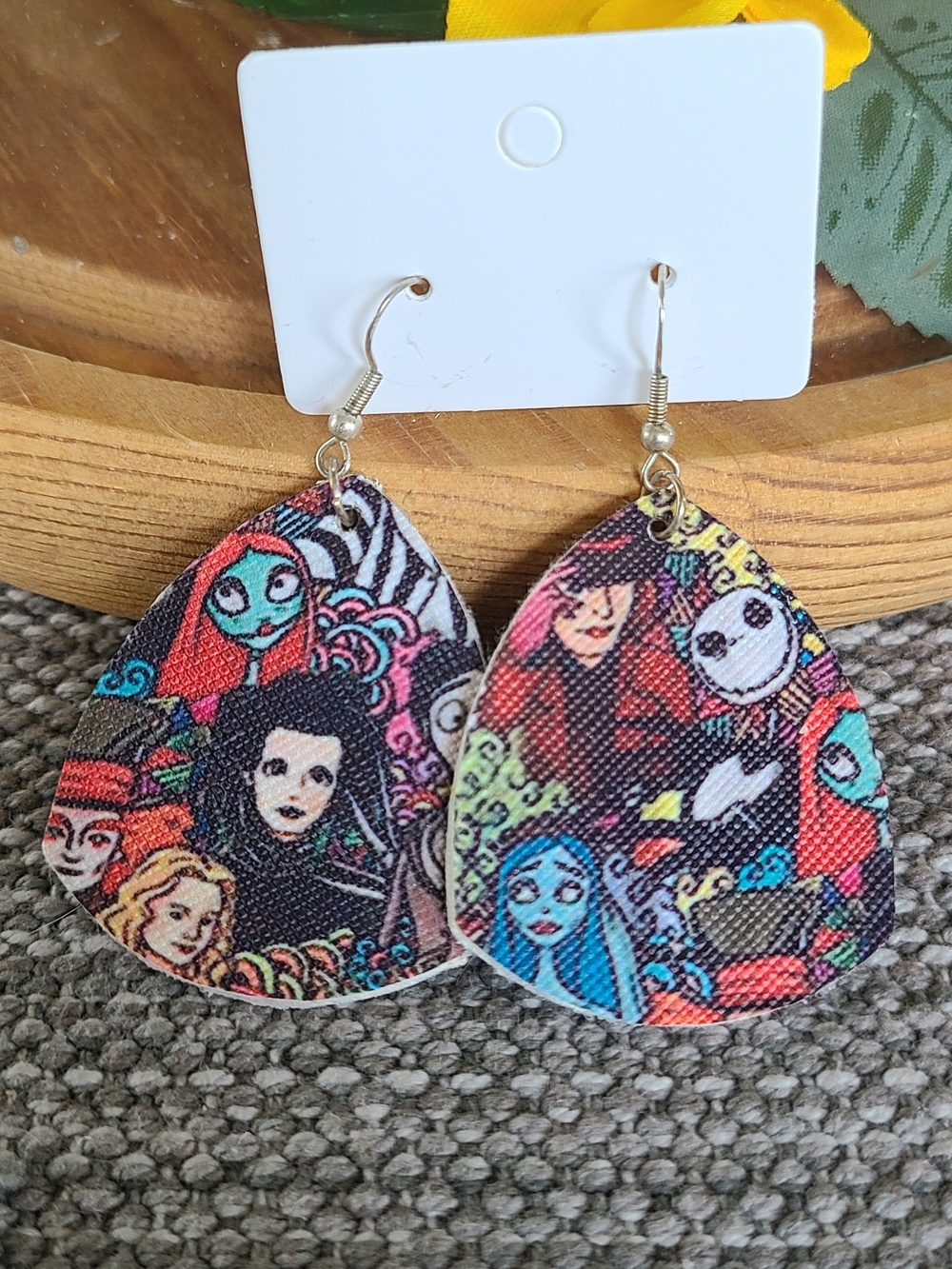 Tim Burton Characters Drop Earrings - Multi-Color